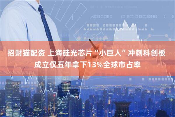 招财猫配资 上海硅光芯片“小巨人”冲刺科创板 成立仅五年拿下13%全球市占率